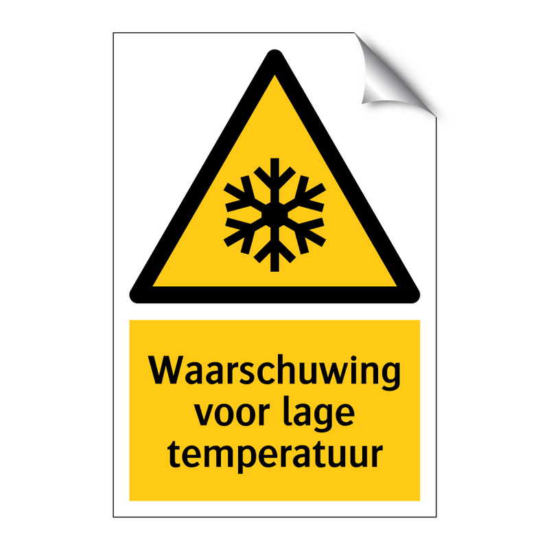 Waarschuwing voor lage temperatuur & Waarschuwing voor lage temperatuur