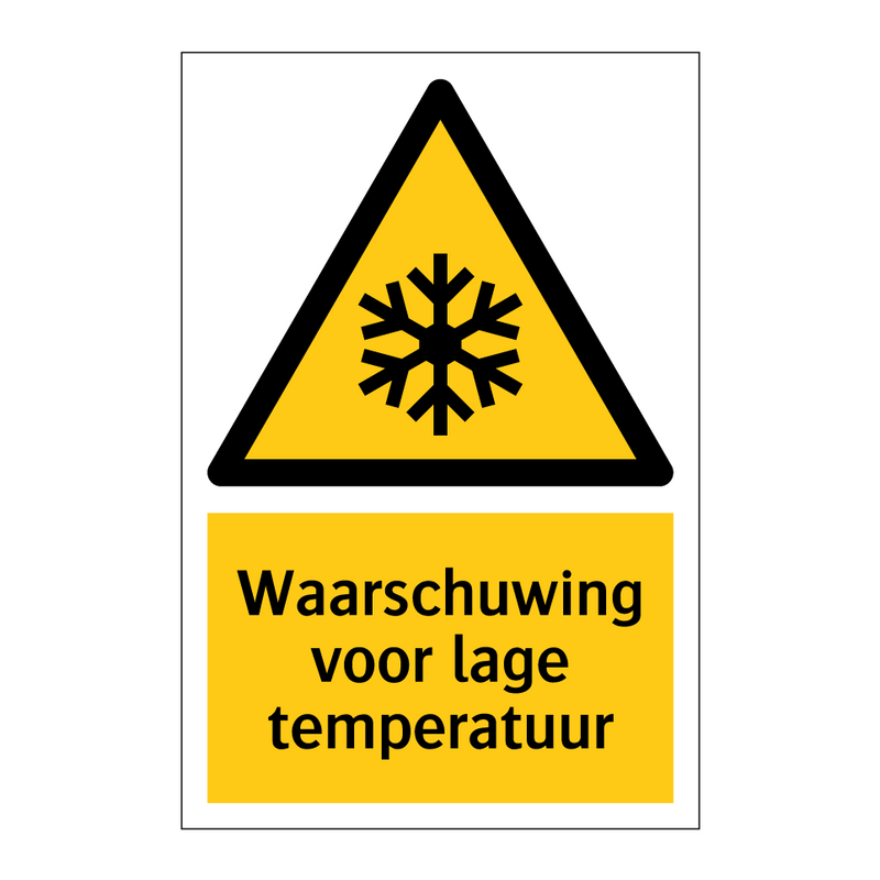 Waarschuwing voor lage temperatuur & Waarschuwing voor lage temperatuur