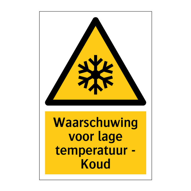 Waarschuwing voor lage temperatuur - Koud & Waarschuwing voor lage temperatuur - Koud
