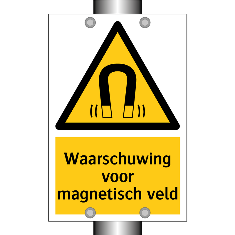 Waarschuwing voor magnetisch veld & Waarschuwing voor magnetisch veld
