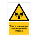 Waarschuwing voor niet-ioniserende straling & Waarschuwing voor niet-ioniserende straling