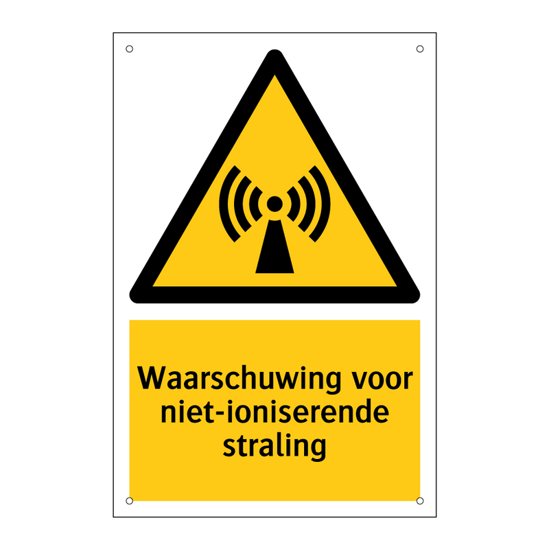 Waarschuwing voor niet-ioniserende straling & Waarschuwing voor niet-ioniserende straling
