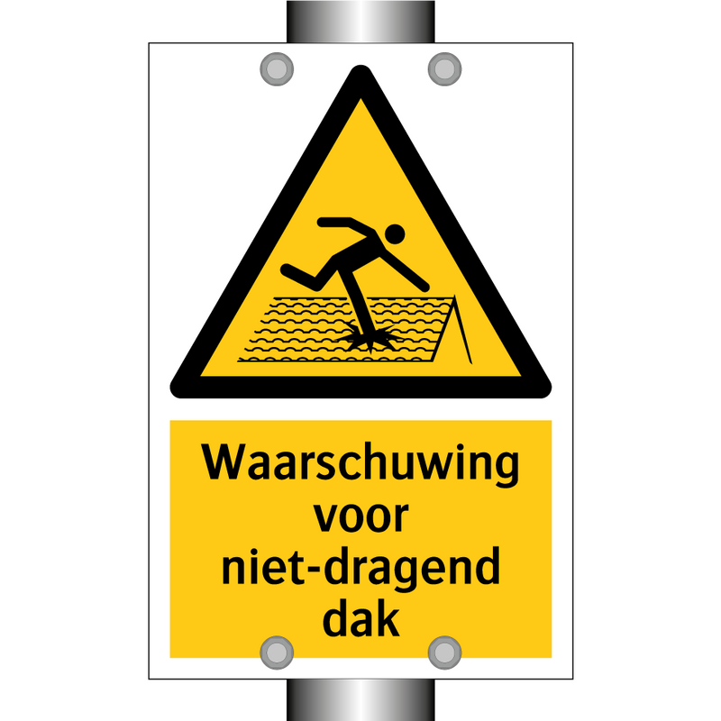 Waarschuwing voor niet-dragend dak & Waarschuwing voor niet-dragend dak
