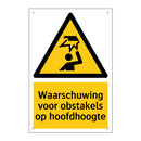 Waarschuwing voor obstakels op hoofdhoogte & Waarschuwing voor obstakels op hoofdhoogte