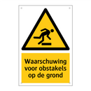 Waarschuwing voor obstakels op de grond & Waarschuwing voor obstakels op de grond