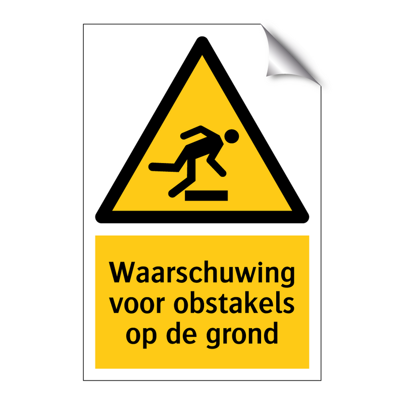 Waarschuwing voor obstakels op de grond & Waarschuwing voor obstakels op de grond