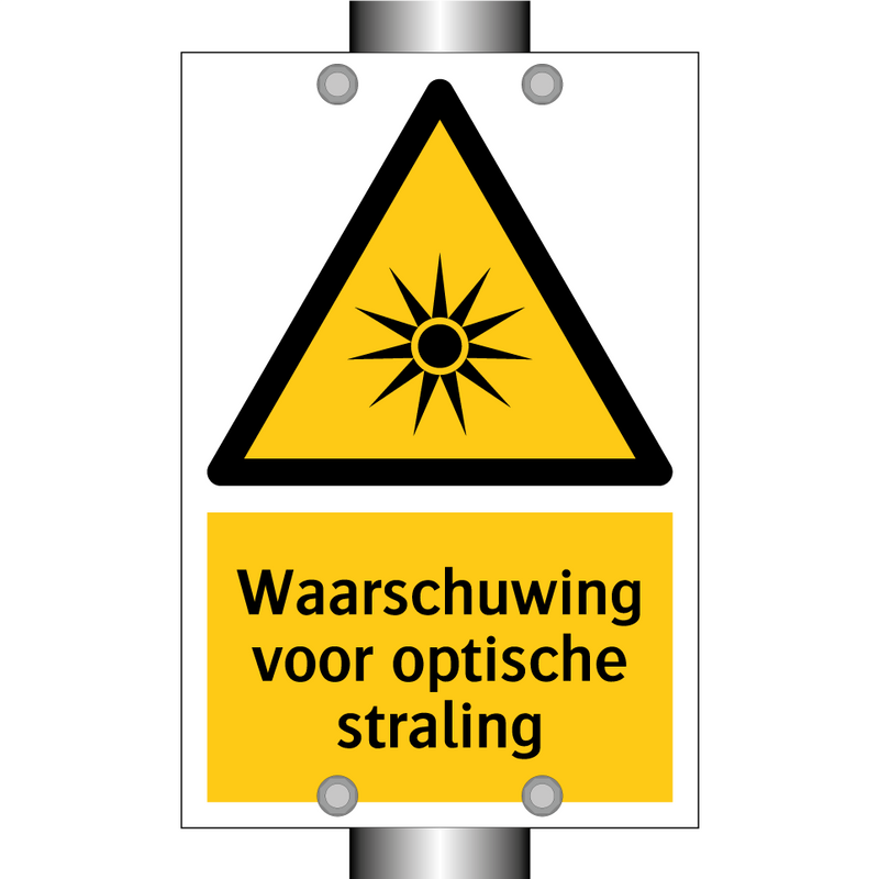 Waarschuwing voor optische straling & Waarschuwing voor optische straling