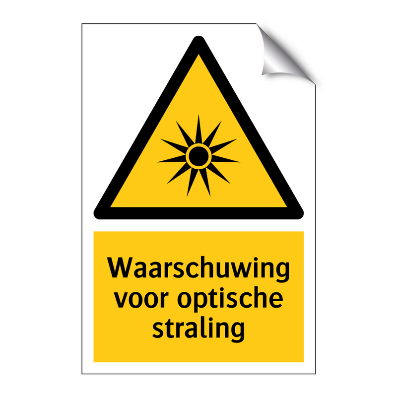 Waarschuwing voor optische straling & Waarschuwing voor optische straling