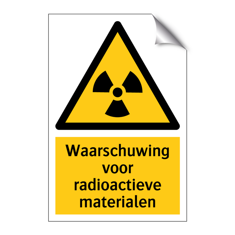 Waarschuwing voor radioactieve materialen & Waarschuwing voor radioactieve materialen