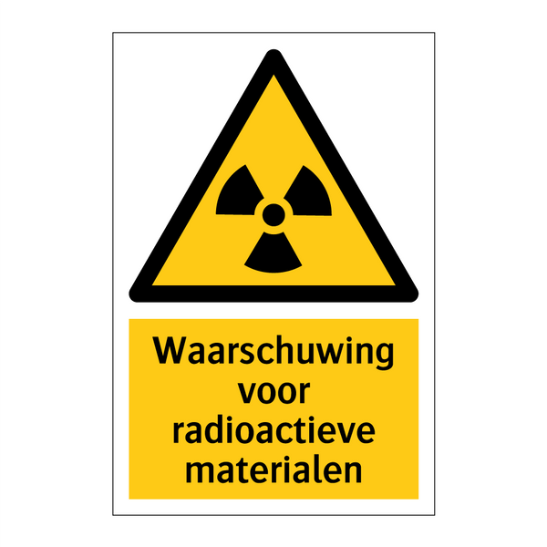Waarschuwing voor radioactieve materialen & Waarschuwing voor radioactieve materialen