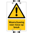 Waarschuwing voor risico op breuk & Waarschuwing voor risico op breuk