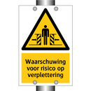 Waarschuwing voor risico op verplettering & Waarschuwing voor risico op verplettering