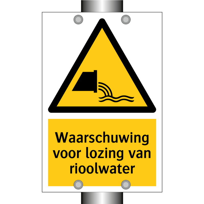 Waarschuwing voor lozing van rioolwater & Waarschuwing voor lozing van rioolwater