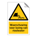 Waarschuwing voor lozing van rioolwater & Waarschuwing voor lozing van rioolwater