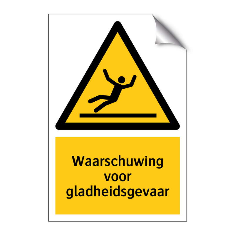Waarschuwing voor gladheidsgevaar & Waarschuwing voor gladheidsgevaar