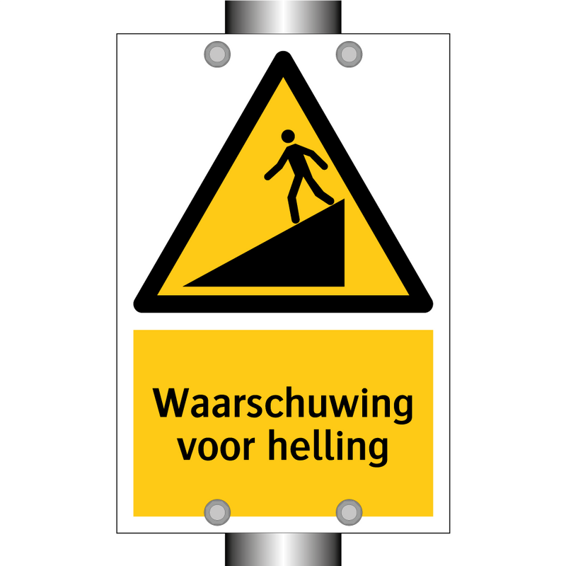 Waarschuwing voor helling & Waarschuwing voor helling & Waarschuwing voor helling