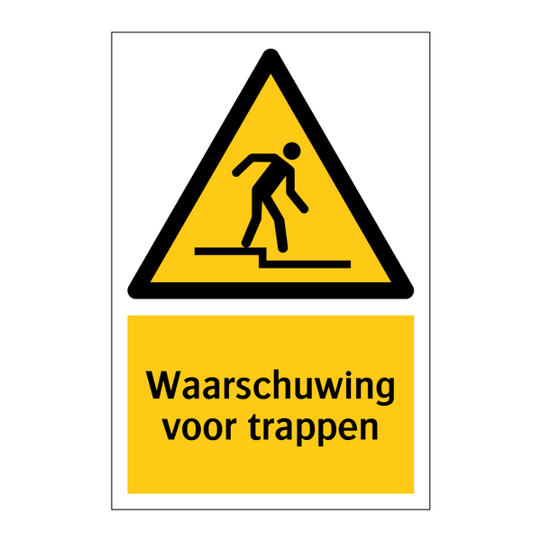 Waarschuwing voor trappen & Waarschuwing voor trappen & Waarschuwing voor trappen