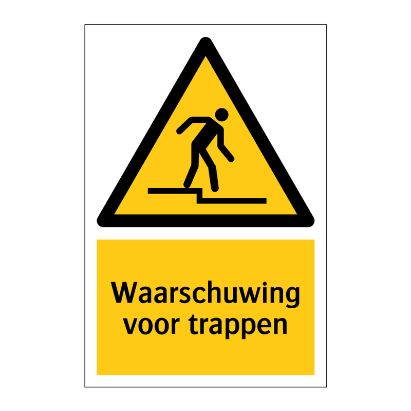 Waarschuwing voor trappen & Waarschuwing voor trappen & Waarschuwing voor trappen