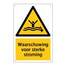 Waarschuwing voor sterke stroming & Waarschuwing voor sterke stroming
