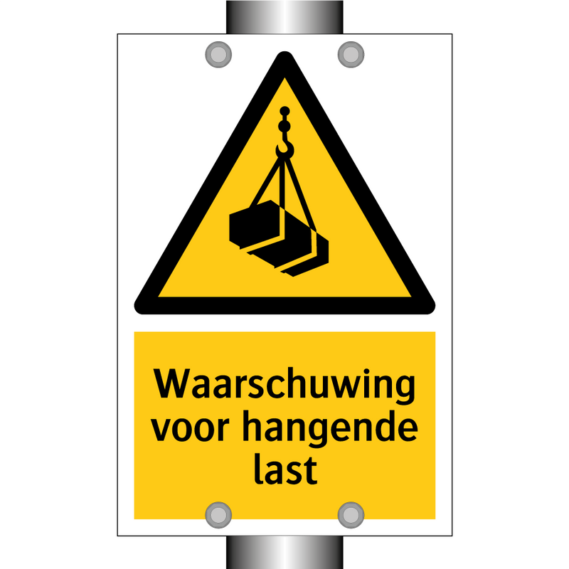 Waarschuwing voor hangende last & Waarschuwing voor hangende last & Waarschuwing voor hangende last