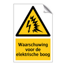 Waarschuwing voor de elektrische boog & Waarschuwing voor de elektrische boog