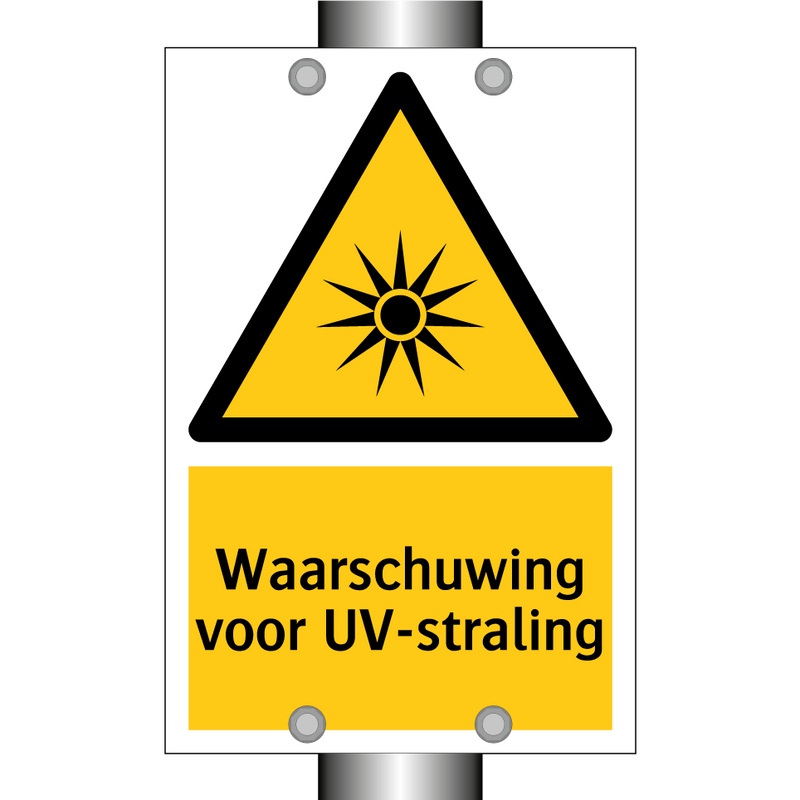 Waarschuwing voor UV-straling & Waarschuwing voor UV-straling & Waarschuwing voor UV-straling