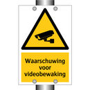 Waarschuwing voor videobewaking & Waarschuwing voor videobewaking & Waarschuwing voor videobewaking