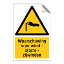 Waarschuwing voor wind - storm - zijwinden & Waarschuwing voor wind - storm - zijwinden