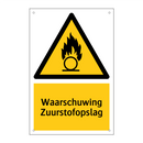 Waarschuwing Zuurstofopslag & Waarschuwing Zuurstofopslag & Waarschuwing Zuurstofopslag