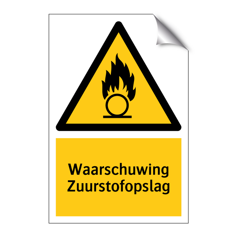 Waarschuwing Zuurstofopslag & Waarschuwing Zuurstofopslag & Waarschuwing Zuurstofopslag