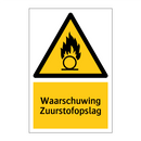 Waarschuwing Zuurstofopslag & Waarschuwing Zuurstofopslag & Waarschuwing Zuurstofopslag