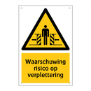 Waarschuwing risico op verplettering & Waarschuwing risico op verplettering