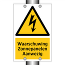 Waarschuwing Zonnepanelen Aanwezig & Waarschuwing Zonnepanelen Aanwezig