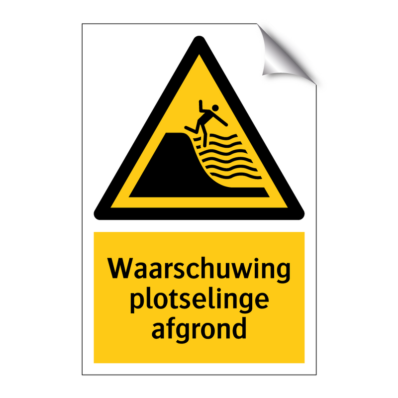 Waarschuwing plotselinge afgrond & Waarschuwing plotselinge afgrond