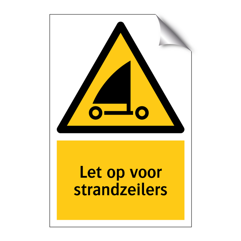 Let op voor strandzeilers & Let op voor strandzeilers & Let op voor strandzeilers