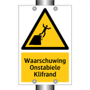 Waarschuwing Onstabiele Klifrand & Waarschuwing Onstabiele Klifrand