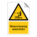 Waarschuwing waterskiën & Waarschuwing waterskiën & Waarschuwing waterskiën