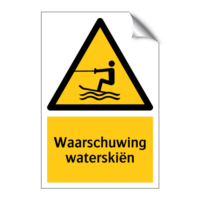 Waarschuwing waterskiën & Waarschuwing waterskiën & Waarschuwing waterskiën