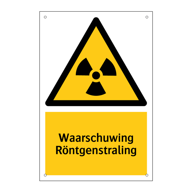 Waarschuwing Röntgenstraling & Waarschuwing Röntgenstraling & Waarschuwing Röntgenstraling