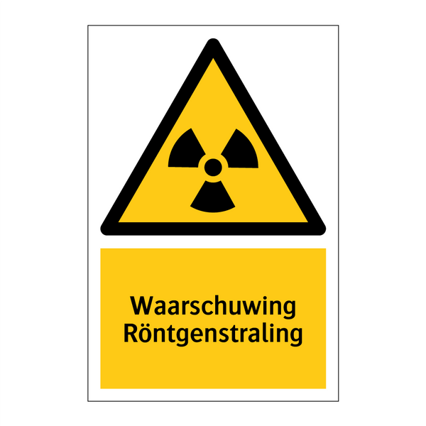 Waarschuwing Röntgenstraling & Waarschuwing Röntgenstraling & Waarschuwing Röntgenstraling