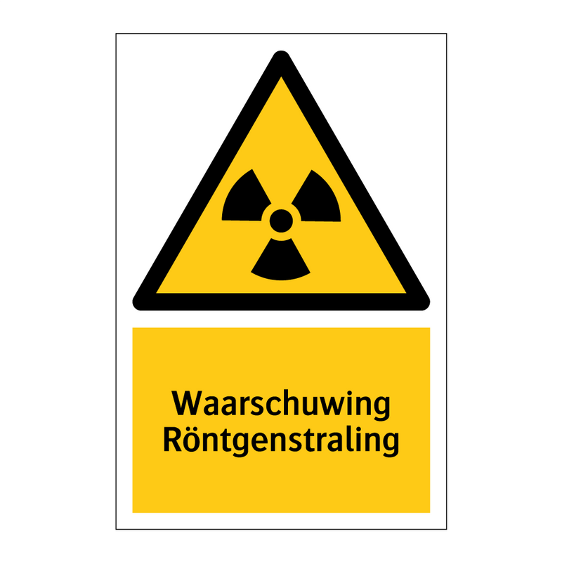 Waarschuwing Röntgenstraling & Waarschuwing Röntgenstraling & Waarschuwing Röntgenstraling