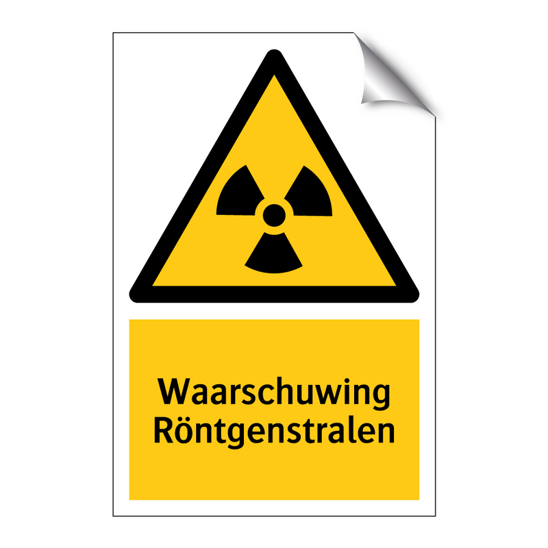 Waarschuwing Röntgenstralen & Waarschuwing Röntgenstralen & Waarschuwing Röntgenstralen
