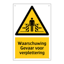 Waarschuwing Gevaar voor verplettering & Waarschuwing Gevaar voor verplettering