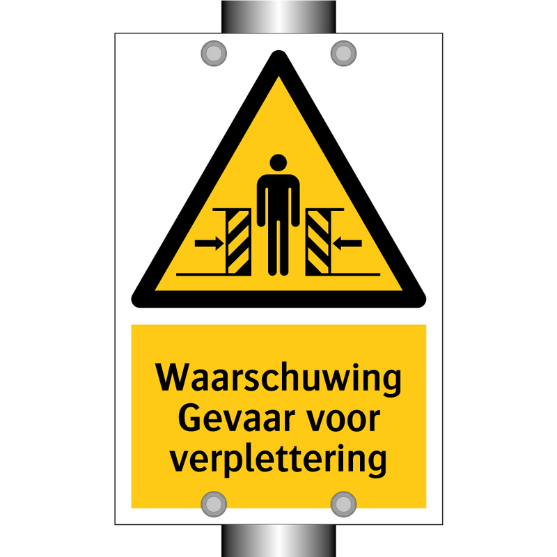 Waarschuwing Gevaar voor verplettering & Waarschuwing Gevaar voor verplettering