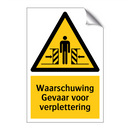 Waarschuwing Gevaar voor verplettering & Waarschuwing Gevaar voor verplettering
