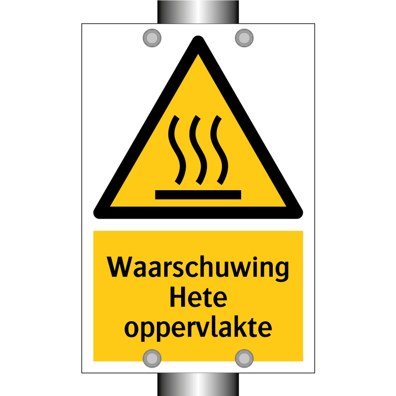 Waarschuwing Hete oppervlakte & Waarschuwing Hete oppervlakte & Waarschuwing Hete oppervlakte