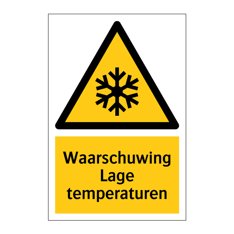 Waarschuwing Lage temperaturen & Waarschuwing Lage temperaturen & Waarschuwing Lage temperaturen