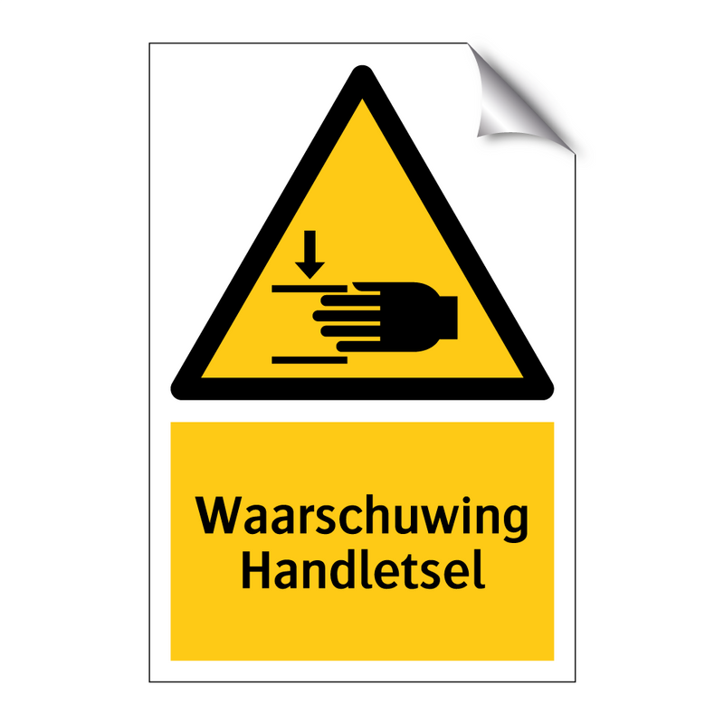 Waarschuwing Handletsel & Waarschuwing Handletsel & Waarschuwing Handletsel