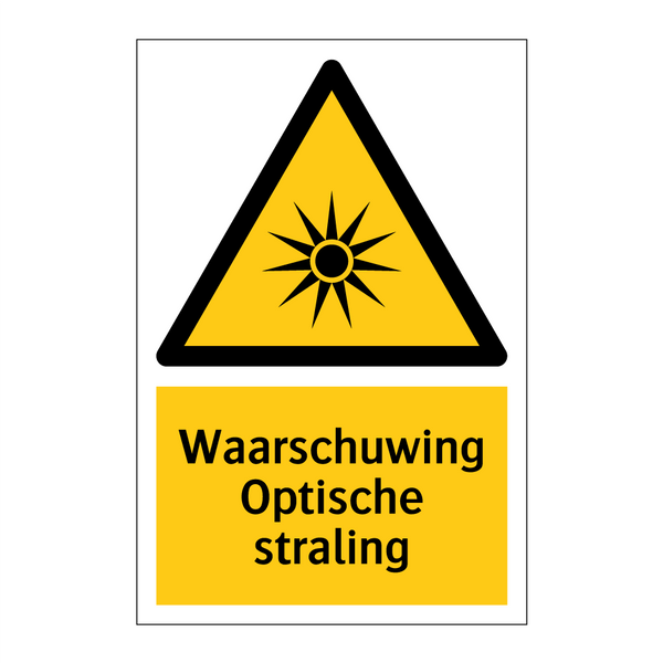Waarschuwing Optische straling & Waarschuwing Optische straling & Waarschuwing Optische straling