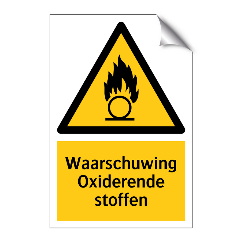 Waarschuwing Oxiderende stoffen & Waarschuwing Oxiderende stoffen & Waarschuwing Oxiderende stoffen